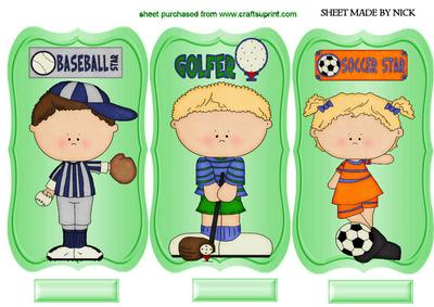 Sport Toppers, Baseball, Golf, & Soccer