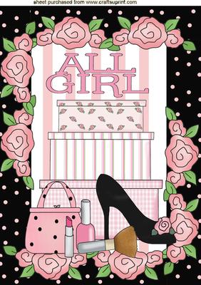 All Girl, Ladies Accessories, in Rose Frame, A4