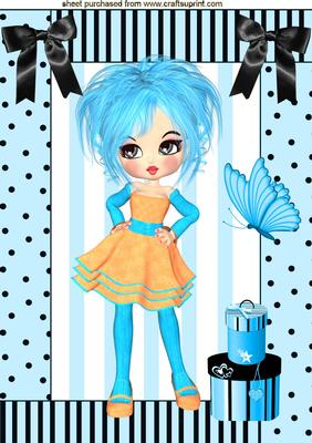 Little Miss Attitude, A4 Topper