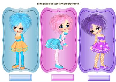 Bright Eyes Birthday Girl Toppers