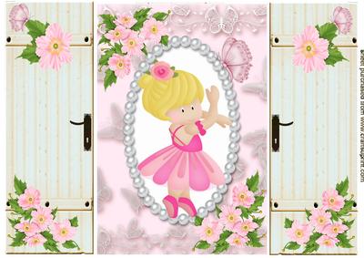 Sweet Little Ballerina in Pink, Gatefold