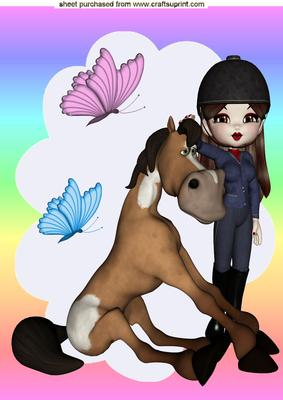 I Love My Horse! A4 Topper