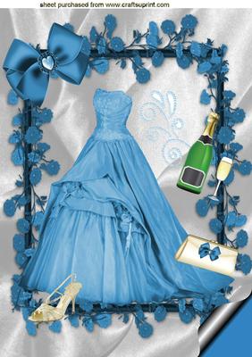 Turquiose Blue Ballgown, A4