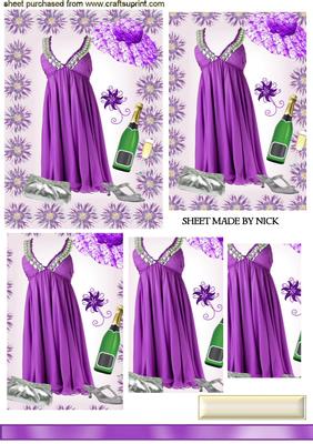 Party Time Pretty Purple Dress Pyramids