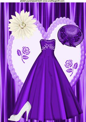 Beautiful Purple Evening Gown A4