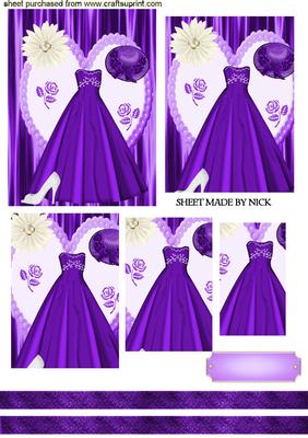 Beautiful Purple Evening Gown, Pyramids