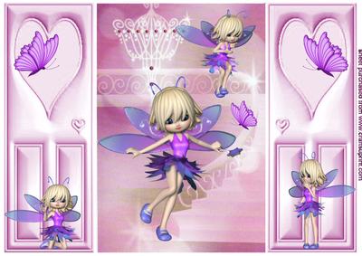 Playful Faeries on a Staircase, Gatefold