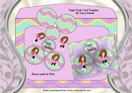 Little Bright Eyes, Triple Circle Card Kit