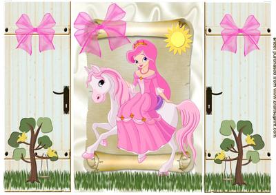 My Pink Pony with Princess in Pink, Gatefold