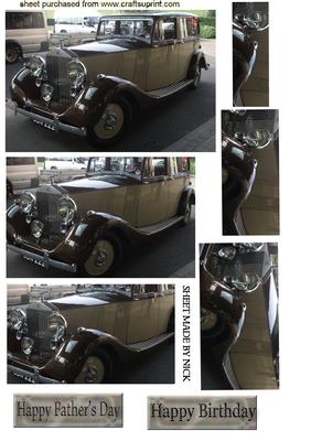 1930's Rolls Royce Photograph, Pyramids