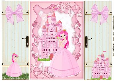 Pretty Princess with Pink Castle, Gatefold