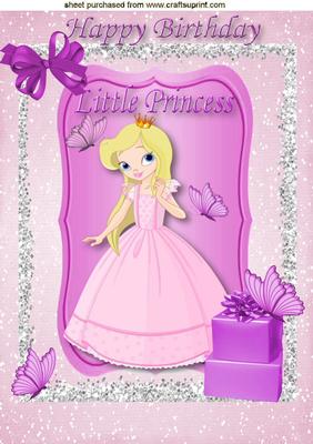 Happy Birthday Little Princess A4