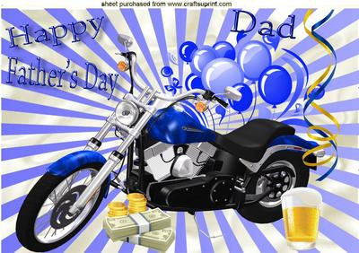 Bike, Money, Beer Way to Go What More Does He Need Dad! A4