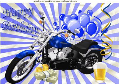 Bike, Money Beer, Way to Go, Birthday A4
