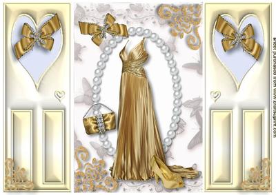 Gorgeous! Stunning! Wow! Gold Dress, Gatefold