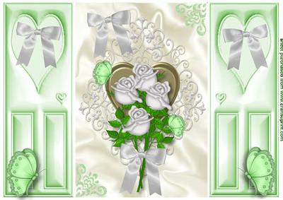 White Roses on a Gold Heart, Gatefold