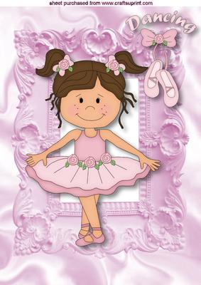 Little Dancing Ballerina in Frame A4