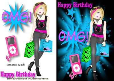 Omg! Teenager with Pink Mobile