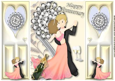 Happy Anniversary! Pretty in Peach, Gatefold