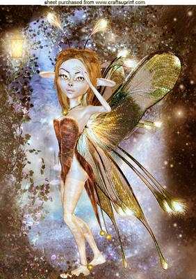 Little Glow in the Dark Faerie A4