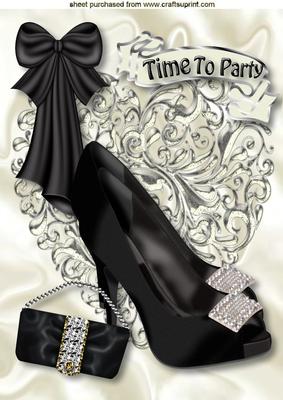 Time to Party, with Black Diamond Shoes, A4