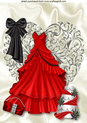 Scarlet Red Dress, with Cake A4