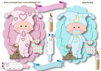 Sweet Baby Blue, Sweet Baby Pink Toppers