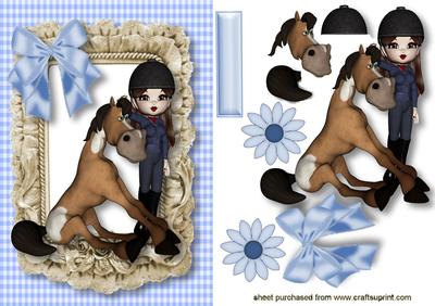 My Pet Horse in Frill Frame