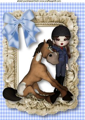 My Pet Horse in a Frill Frame, A4