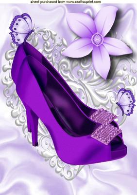 Purple Diamond Shoes A4