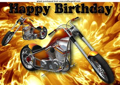 Gold Chopper Bikes on Gold Absract Background A4