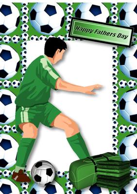Football Crazy in Green for Father's Day A4