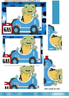Turtle Boy in a Racing Car Pyramids