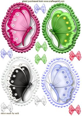 From Dark to Light Beautiful Butterfly Toppers