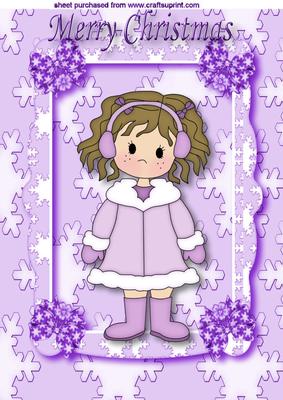 Wrapped Up Warm in Pretty Lilac A4