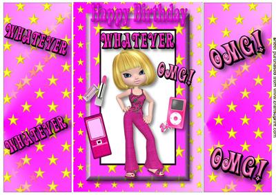 Teenager with Attitude in Star Frame Gatefold