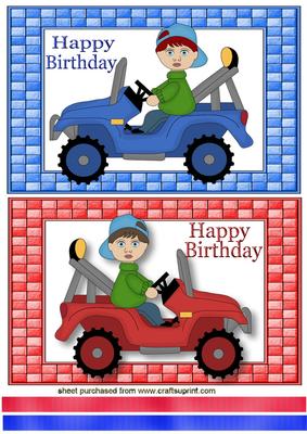 Boys in Blue & Red Trucks, Toppers