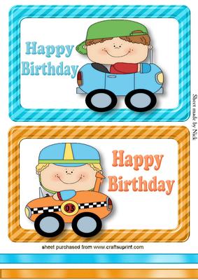Vroom Vroom Kidz in Cars Toppers