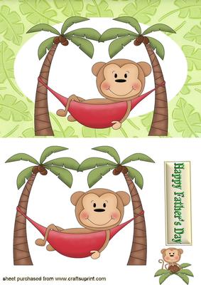 Lazy Monkey! in a Hammock ( Father's Day)