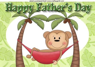 Lazy Monkey! in a Hammock for Father's Day A4
