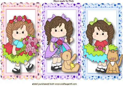 Sweet Little Dottie Girl! Toppers