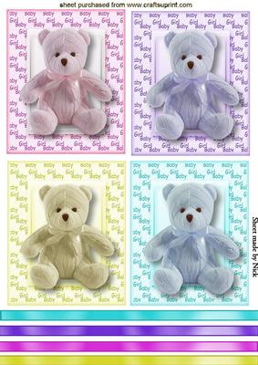 Baby Girls Knitted Teddy Toppers