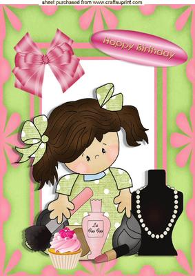 Little Cupcake with Makeup A4