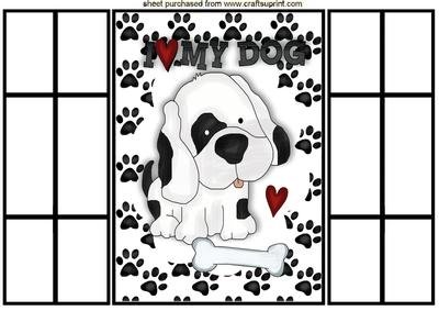I Love My Puppy Dog, French Door Gatefold
