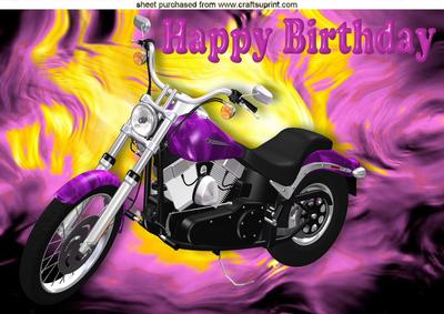 Pink Motorbike with Vibrant Colours,a4