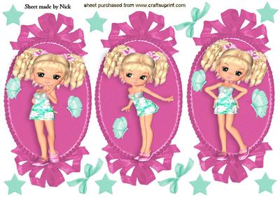 Cute Girlie Toppers in Pink