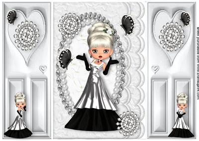 Pretty Lady with Diamonds, Gatefold