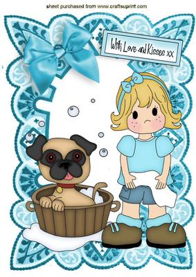 Bath Time with My Little Pug A4
