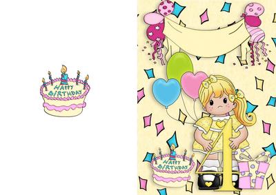It's My Birthday and I Am 4 Today,a5 Card