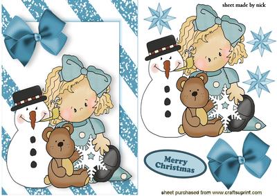 My Little Teddy and Snowman
